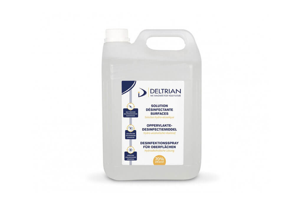 Illustration Spray desinfeksjonsmiddel for overflate på 5000 ml